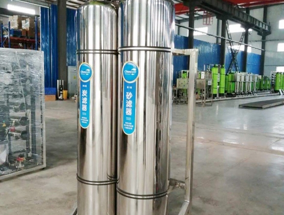 口罩廠0.5噸雙級反滲透純化水、純凈水設(shè)備